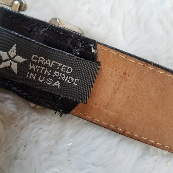 Brighton 1993 Vintage Croc Embossed Belt - Picture 8 of 9